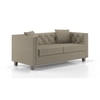 Windsor Premium 2 Seater Fabric Sofa in Mist Brown Colour