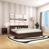 Hoshi Queen Size Bed In Walnut Finish