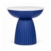 Muse Stone Side Table in Indigo Blue Colour