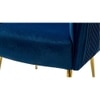 Celeo Velvet Accent Chair in Navy Blue Colour