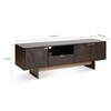 Sculpt Solid Wood TV Unit in Brown Colour
