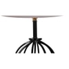 Milani Grey cotton Table lamp with Iron Base