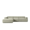 Sophisticated Wood Right Aligned 3-Seater With Upholstery Non Storage Sofa In White Colour