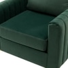 Rafeal Fabric Lounge Chair in Green Colour