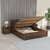 Yashika Solid Wood Queen  Size Bed With Hydraulic Storage (Provincial Teak Finish)
