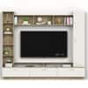 Bluewud Fenily Engineered Wood Tvcabinet In European Oak & White Finish