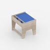 Topolino Toddler Activity Table & Chair in Oak and Blue