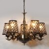 Devansh Dual Steel Metal  Wallmounted Lamp With Cotton Steel Metal  Shade