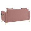 Daraco Velvet 2 Seater Sofa in Pink Color