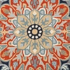 Presto Orange Traditional Hand Tufted Wool Carpet 5X7 Feet