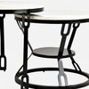 Modern Black Coffee Table With Metal Frame