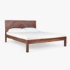 Dado Solid Wood Queen Non Storage Bed in Brown Colour