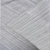Mist Linear Pet Yarn Rectangle Carpets Hand Loom in Grey Colour