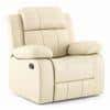 Griffin Single Seater Recliner Ancient Ivory Cream Leatherette