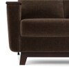 Corby Premium 1 Seater Fabric Sofa in Dark Earth Colour