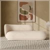 Eliteelegance Wood 2 Seater With Upholstery Non Storage Sofas In White Colour