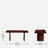 Brenda 6 Seater Dining  Set Brown Finish