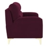 Osbert Velvet 3 Seater Sofa in red wine Color