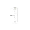 Adrian Black Cotton Shade Floor Lamp
