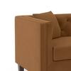Windsor Premium 1 Seater Fabric Sofa in Ochre velvet Colour