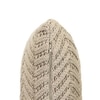 Elsa Oatmeal Cotton Knitted Cushion Cover 16X16  Inches