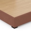 Milan Engineered Wood Queen Size Bed with Hydraulic Storage in Mocha Mouse Velvet Colour