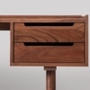 Southwark Double Pedestal Solid Wood Desk in Brown Colour