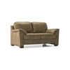 Farina 2 Seater Luxury Italian Leather Sofa In Antique Moss