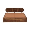 Woodwhiz Solid Wood King Bed With Drawer Storage In Provincial Teak Finish
