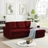Scarlet Solid Wood Sofa cum Bed in Maroon