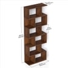Crosbon Engineered Wood Bookshelf in Brown Maple