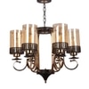 Eliante 6-Light Mild Steel Chandelier, Modern Hanging Ceiling Light Fixture For Living Room Or Dining Room