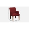 Bertly Accent chair Velvet in Maroon Color