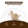 Helios Motorised Recliner Chair for with Rocking Revolving Premium Soft Suede Fabric 1 Seater Chair - Beige