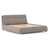 Stanhope Upholestry Hydraulic King Size Bed In Shitake Beige Premium Chenille