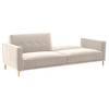 Calisa 3 Seater Pull Out Sofa cum Bed  in Cream Colour