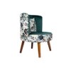 Easy Chair with Cushion in Green Color