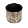 Dot Hammered Planter Set Of 3 In Black And Gold Colour