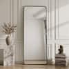 The Artment Vista Black Arch Frame Unbreakable Floor Mirror For Home (155 X 45 CM)