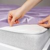 Stoa Paris 300TC UltrSatin Super King Bedsheet Set Satin Super Lilac Lilac