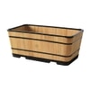 VegTrug Wooden Trough Planter 90cm Burnt Oak