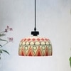 Intricate Glass Electric Hanging Light in White Colour