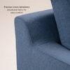 Stevens 2 Seater Fabric Sofa in Turkish Blue Colour