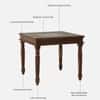 Rangrez Sheesham Wood 4 Seater Dining Set in Provincial Teak Finish