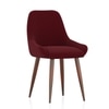 Rickman Fabric Lounge Chair in Sangria Red Colour
