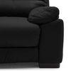 Thiene 3 Seater Leather Sofa in Licorice Colour