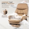 Kepler Brooks Divine Premium Composite Leather Chair in Brown Colour
