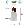 Devansh Solid Wood Electric Wall Light in Brown Colour with White Shade Count of 1 Light
