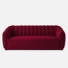 Rosa Fabric Sofa (Maroon)
