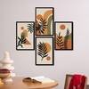 The Castle Decor Boho Abstract Botanical Wall Art Set of 4 Design 5 11x17 Inch